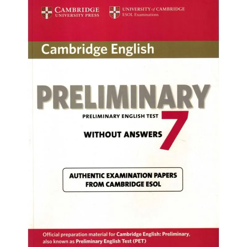 Cambridge English Preliminary 7 Students Book Without Answers