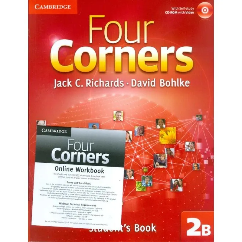 FOUR CORNERS 2B SB WITH CD-ROM AND ONLINE WB - 1ST ED