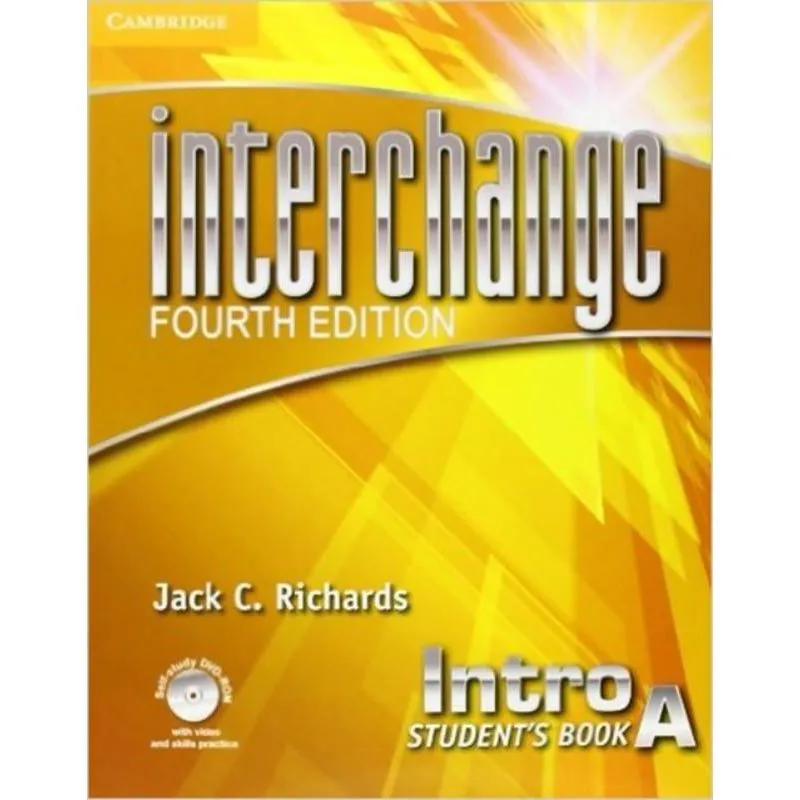 Interchange Intro Students Book A With Self-Study Dvd-Rom And Online Workbook A Pack - Fourth Edition