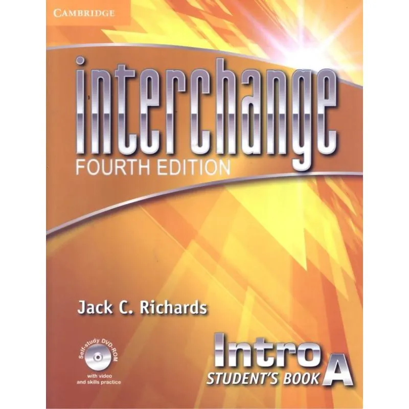 INTERCHANGE INTRO SB A WITH SELF-STUDY DVD-ROM - 4TH
