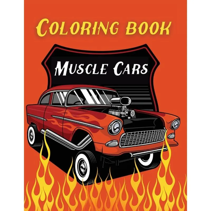 Coloring Book Muscle Cars