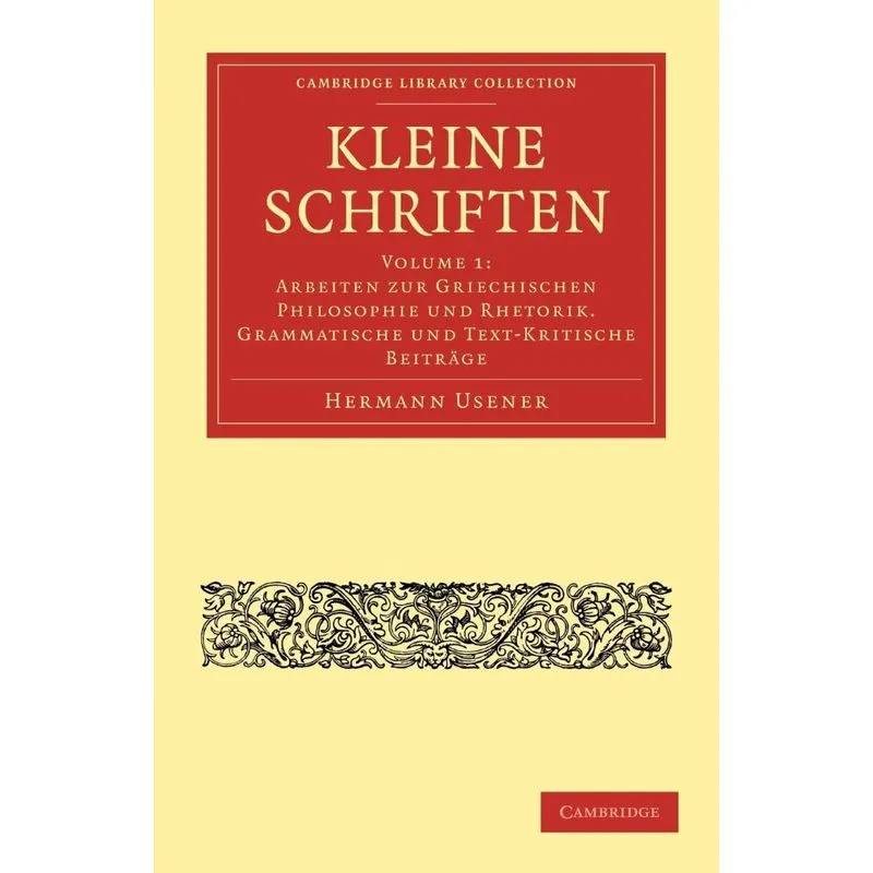 Kleine Schriften - Volume 1