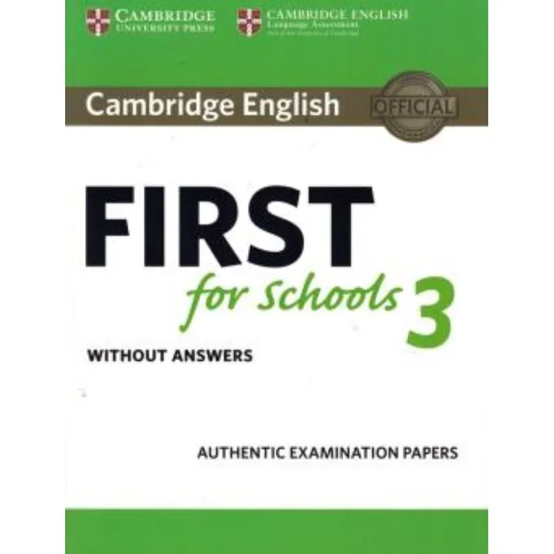 Cambridge English First For Schools 3 Sb Without Answers