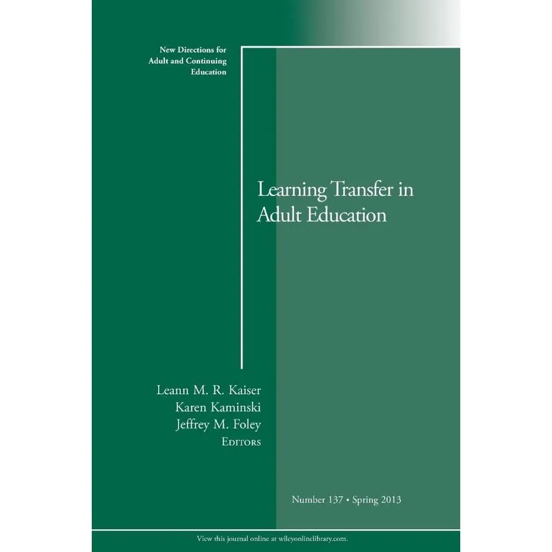 Learning Transfer in Adult Edu