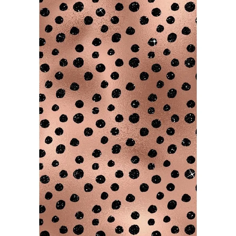 Rose Gold and Black Glam Composition Notebook - Small Unruled Notebook - 6x9 Blank Notebook (Softcover Journal / Notebook / Sketchbook / Diary)