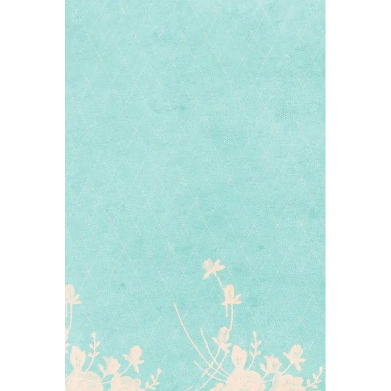 Ivory and Blue Lace Composition Notebook - Small Unruled Notebook - 6x9 Blank Notebook (Softcover Journal / Notebook / Sketchbook / Diary)