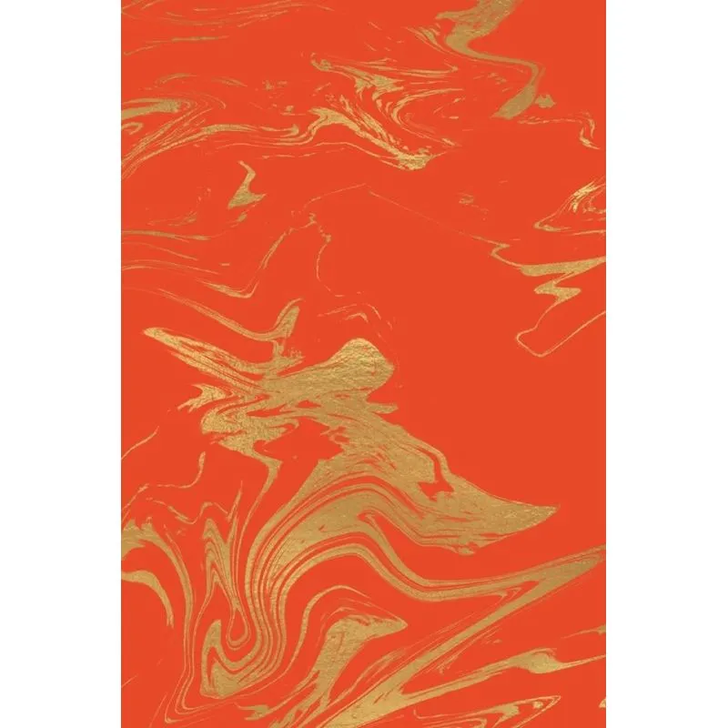 Rainbow and Gold Marble Composition Notebook - Small Unruled Notebook - 6x9 Blank Notebook (Softcover Journal / Notebook / Sketchbook / Diary)