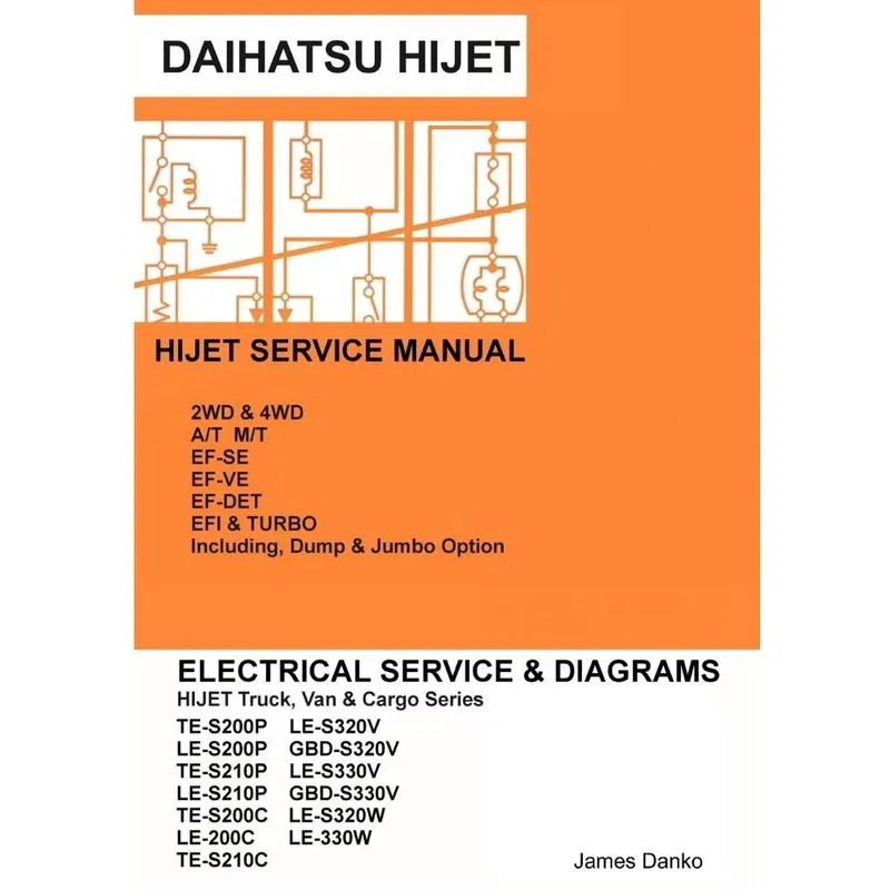 Daihatsu Hijet English Electrical Service Manual S200P S210P S320V S330V