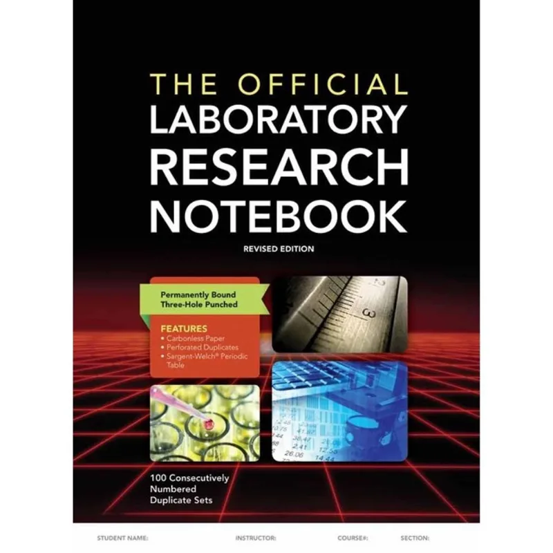 THE OFFICIAL LABORATORY RESEARCH NOTEBOOK - 100 DUPLICATE SETS