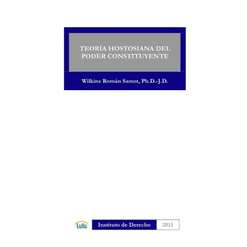 TEORIA HOSTOSIANA DEL PODER CONSTITUYENTE