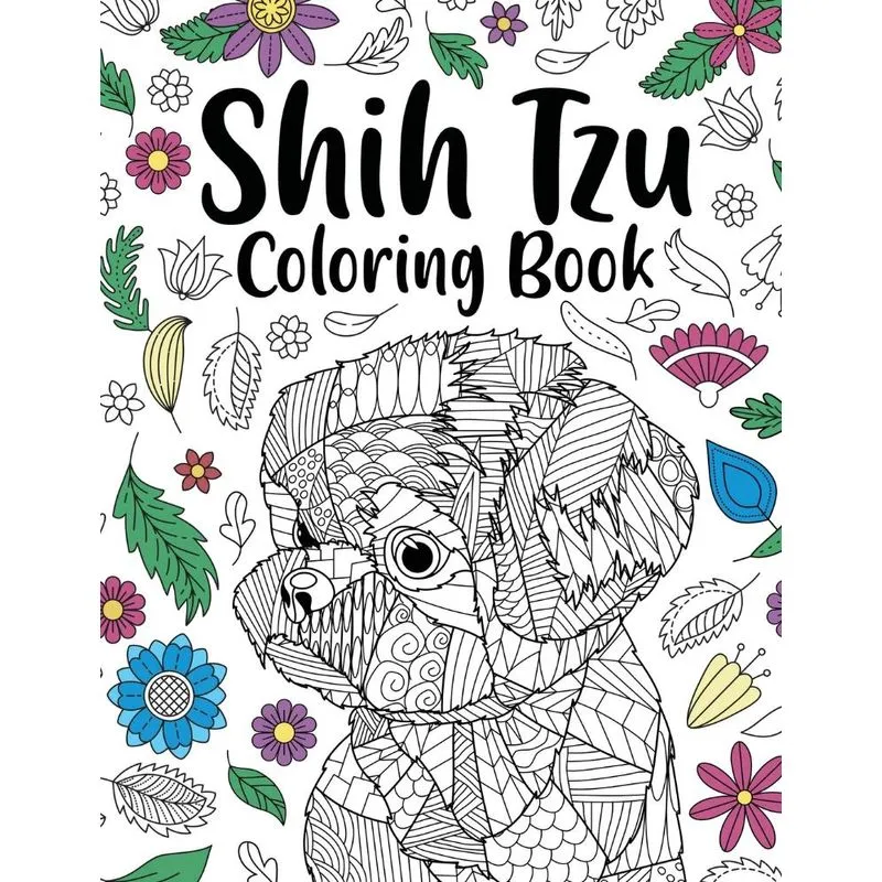 Shih Tzu Adult Coloring Book