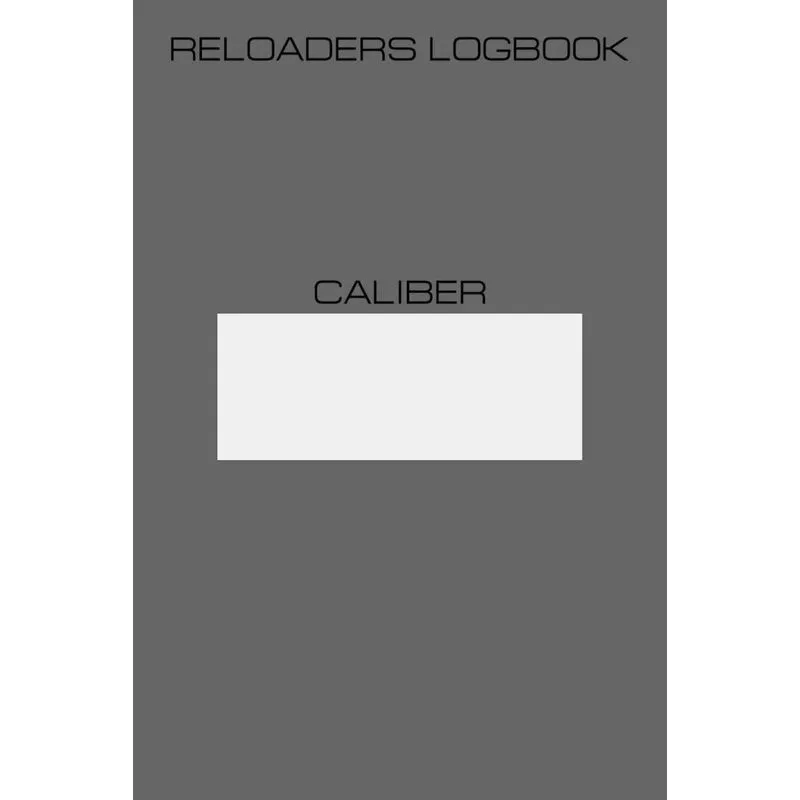 Reloaders Logbook