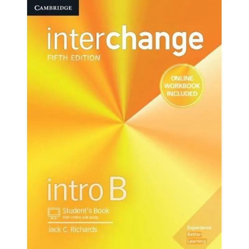 INTERCHANGE 5ED INTRO STUDENT BOOK B W/ONLINE SELF-STUDY AND ONLINE WORK BOOK