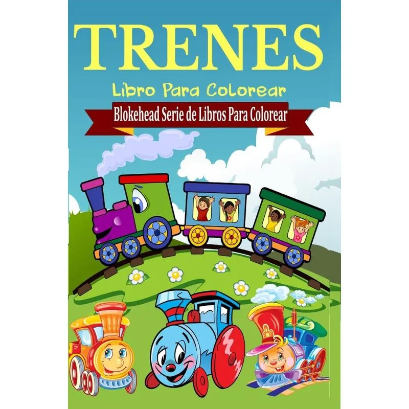 Trenes Libro Para Colorear