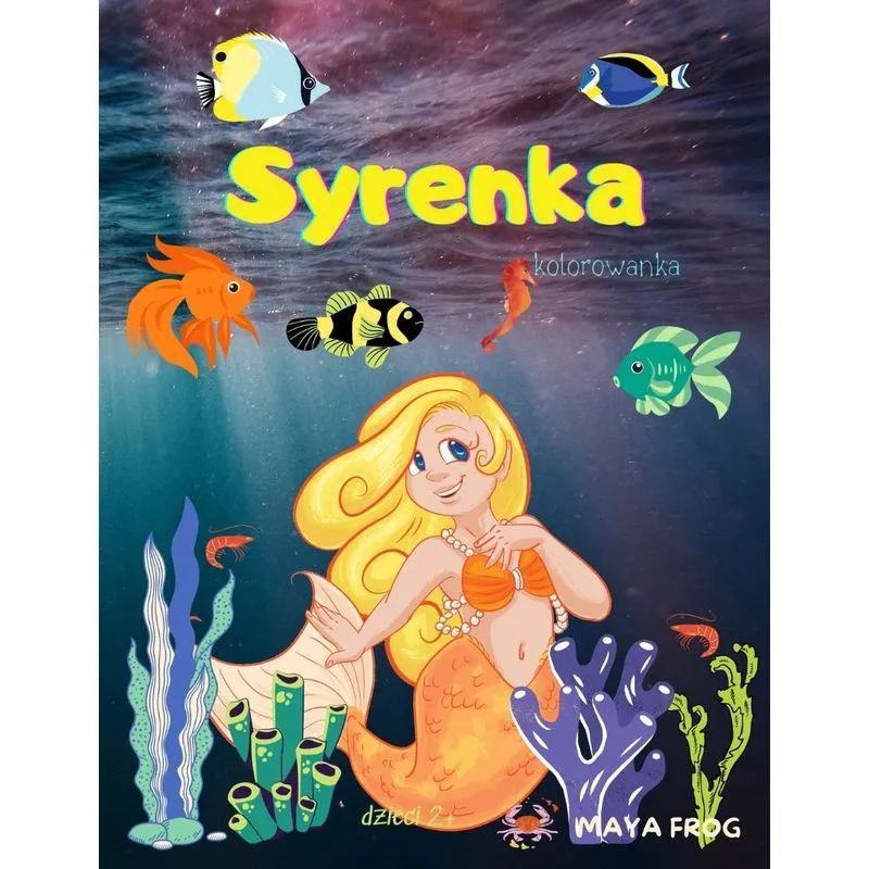 Syrenka kolorowanka. Syrenka kolorowanka