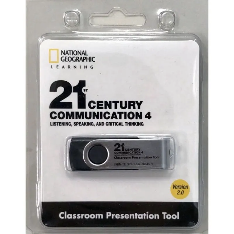 Livro - REV - 21st Century Communication 4: Listening, Speaking and Critical Thinking: Classroom Presentation Tool USB