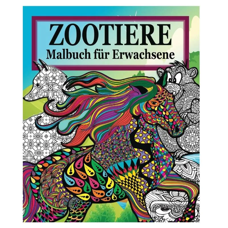 Zootiere Malbuch Fur Erwachsene