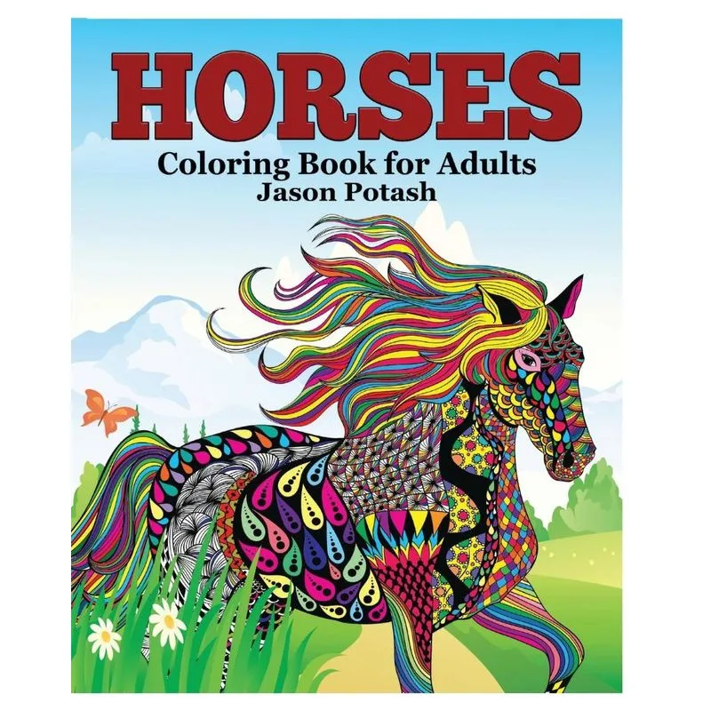 Horses Coloring Book for Adults