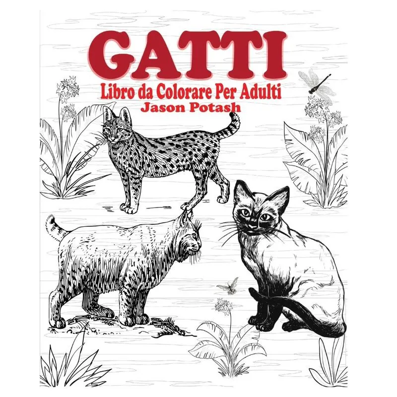 Gatti Libro da Colorare Per Adulti