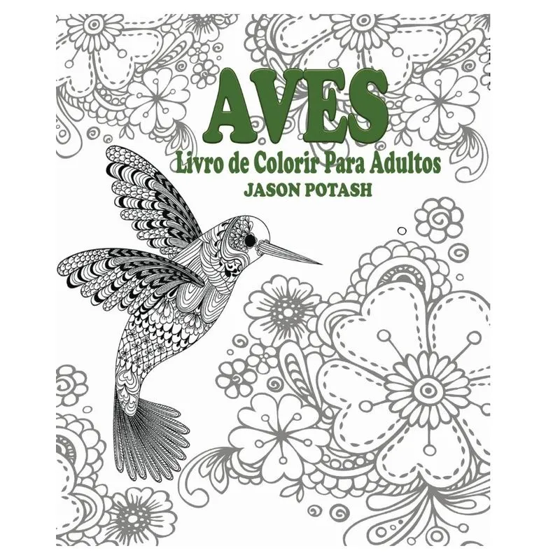 Aves Livro de Colorir Para Adultos