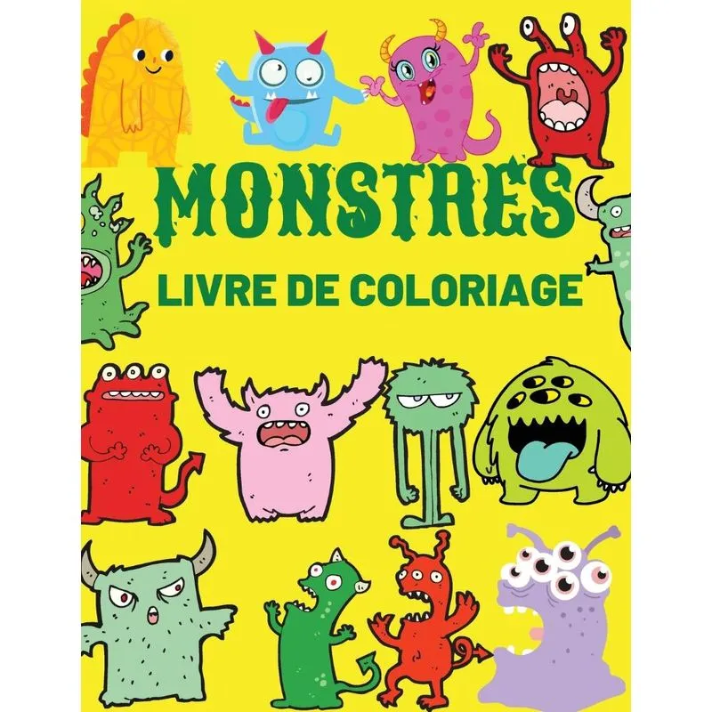Monstres Livre De Coloriage