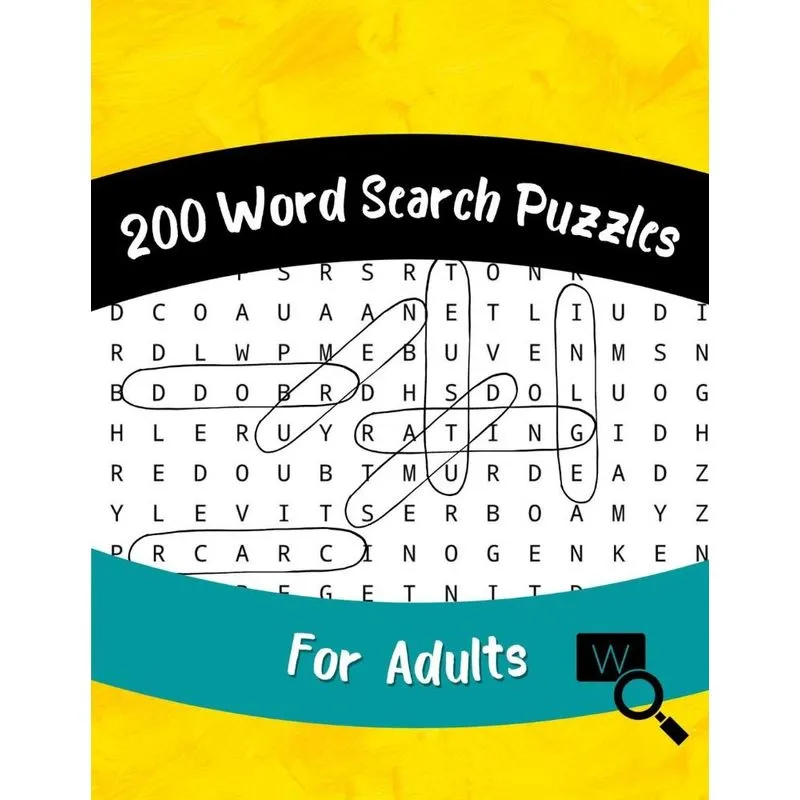 200 Word Search Puzzles for Adults