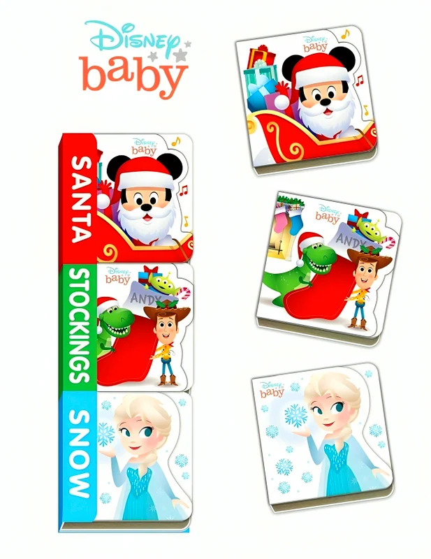Disney Baby: Santa, Stockings, Snow (Teeny Tiny Books)