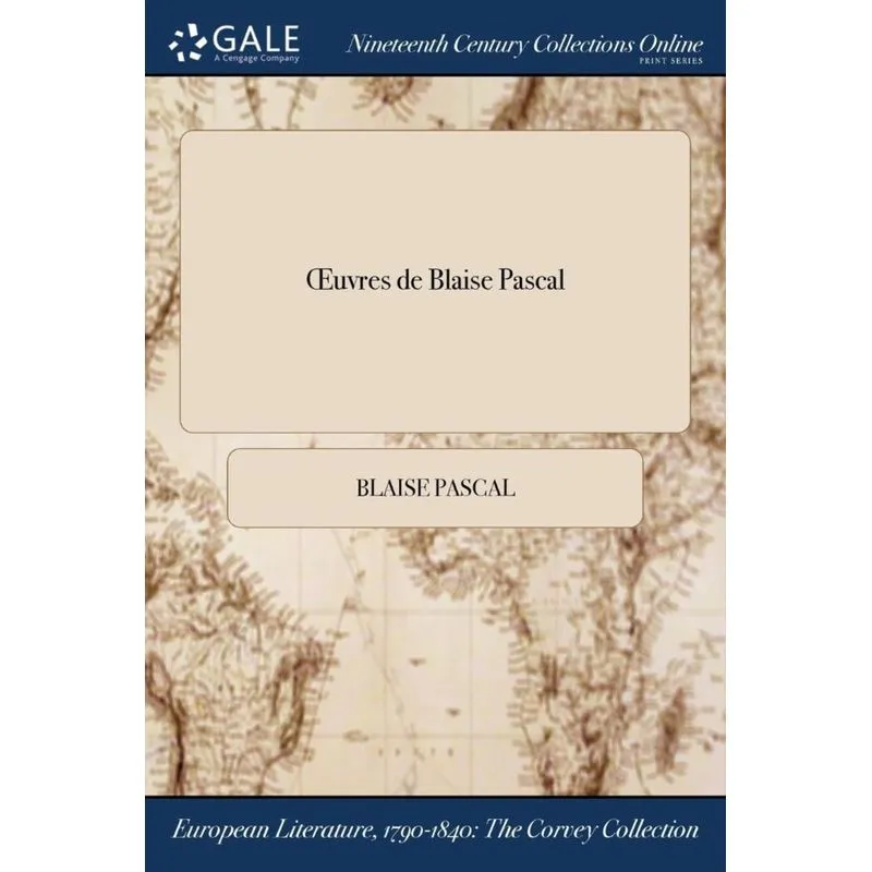 ¿uvres de Blaise Pascal