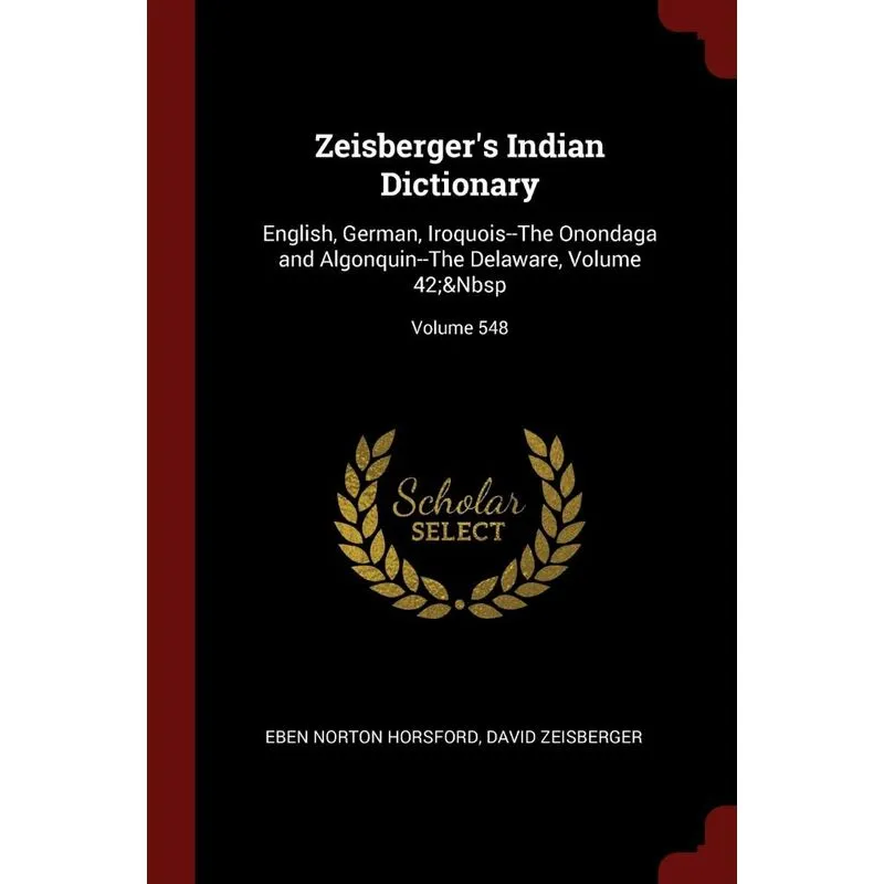 Zeisbergers Indian Dictionary