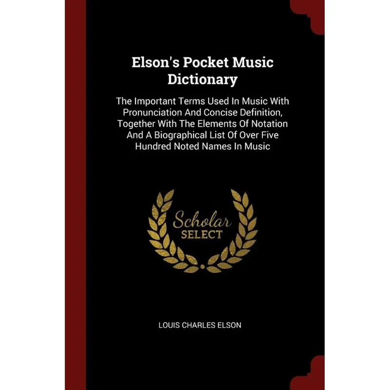 Elsons Pocket Music Dictionary
