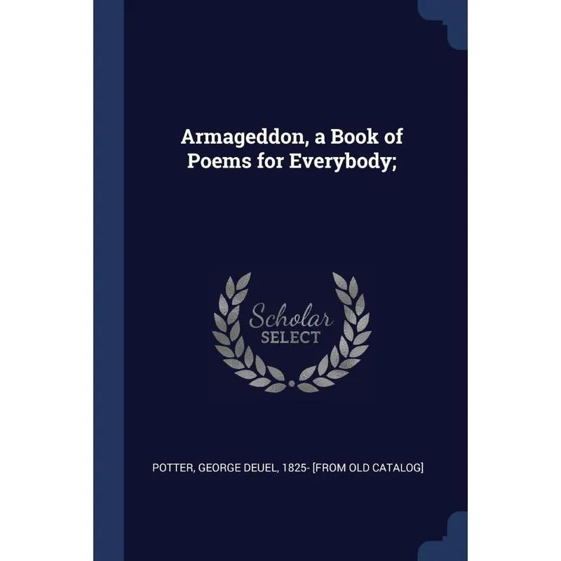 Armageddon, a Book of Poems for Everybody,
