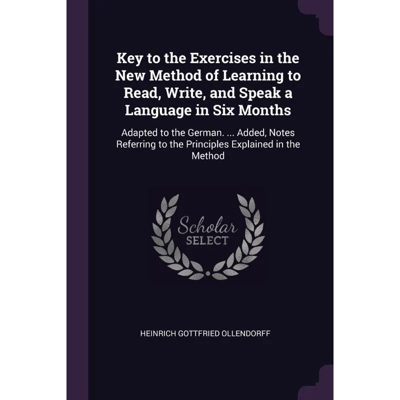 Key to the Exercises in the New Method of Learning to Read,