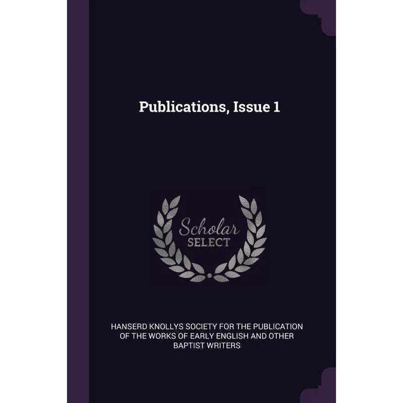 Publications, Issue 1