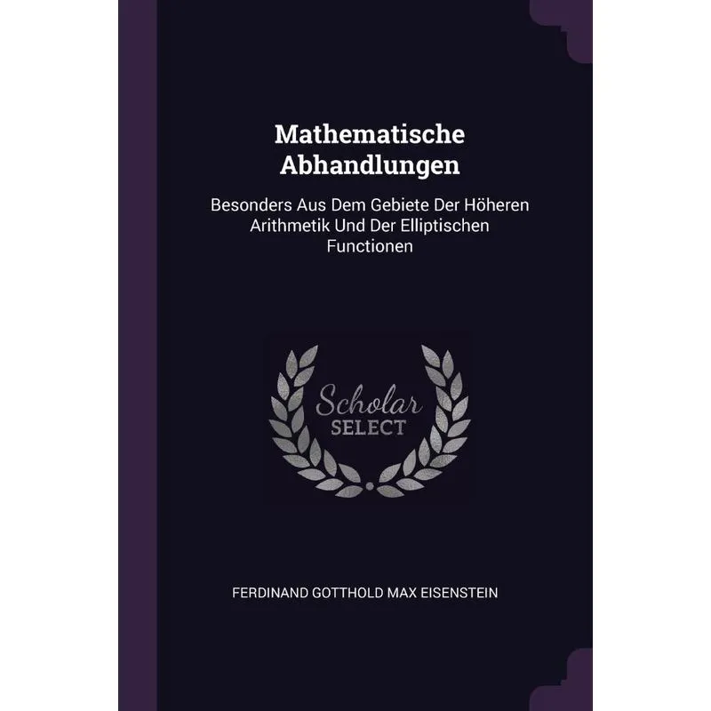 Mathematische Abhandlungen