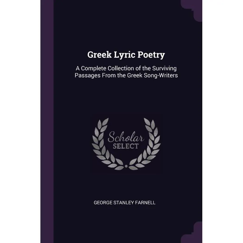 Greek Lyric Poetry