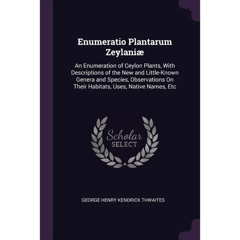 Enumeratio Plantarum Zeylaniæ