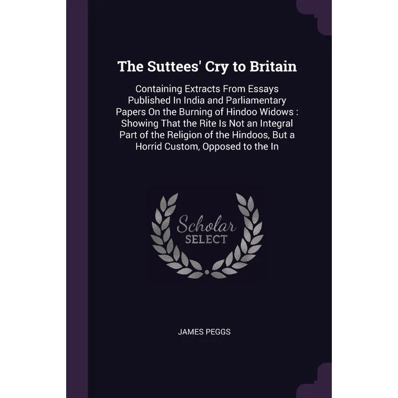 The Suttees Cry to Britain