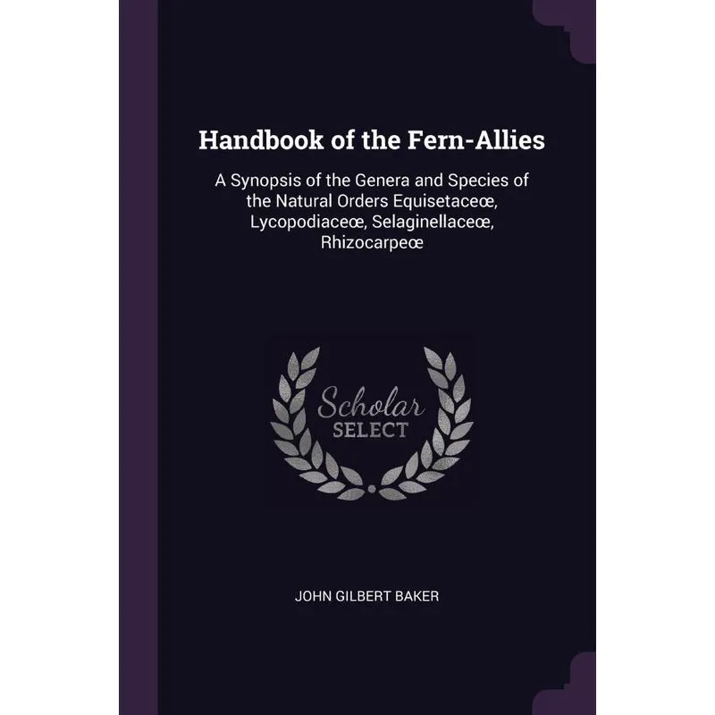 Handbook of the Fern-Allies