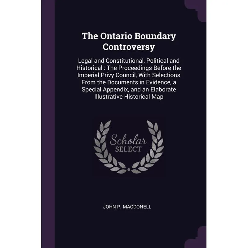 The Ontario Boundary Controversy