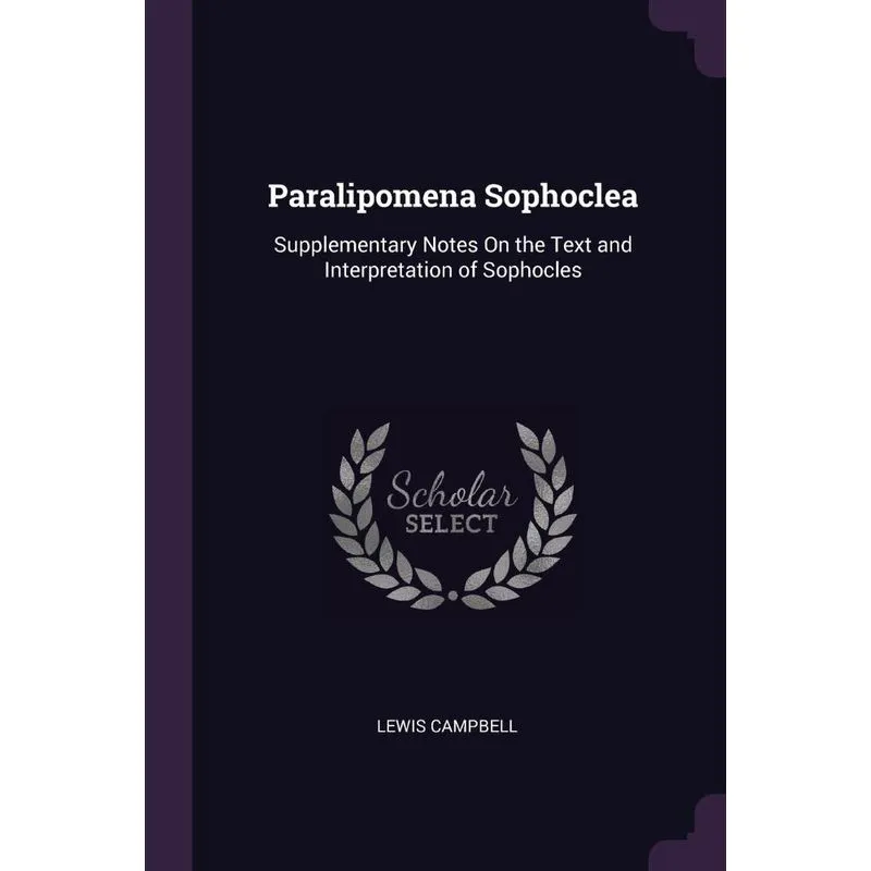 Paralipomena Sophoclea
