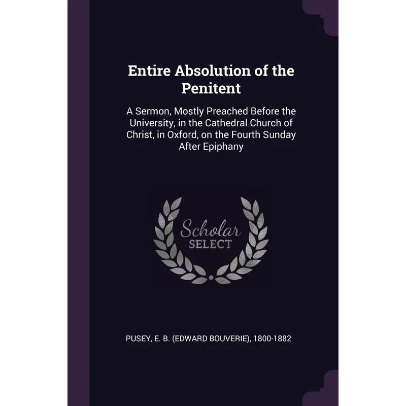 Entire Absolution of the Penitent