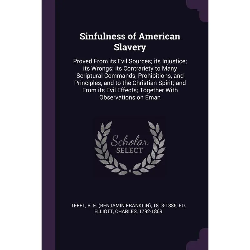 Sinfulness of American Slavery