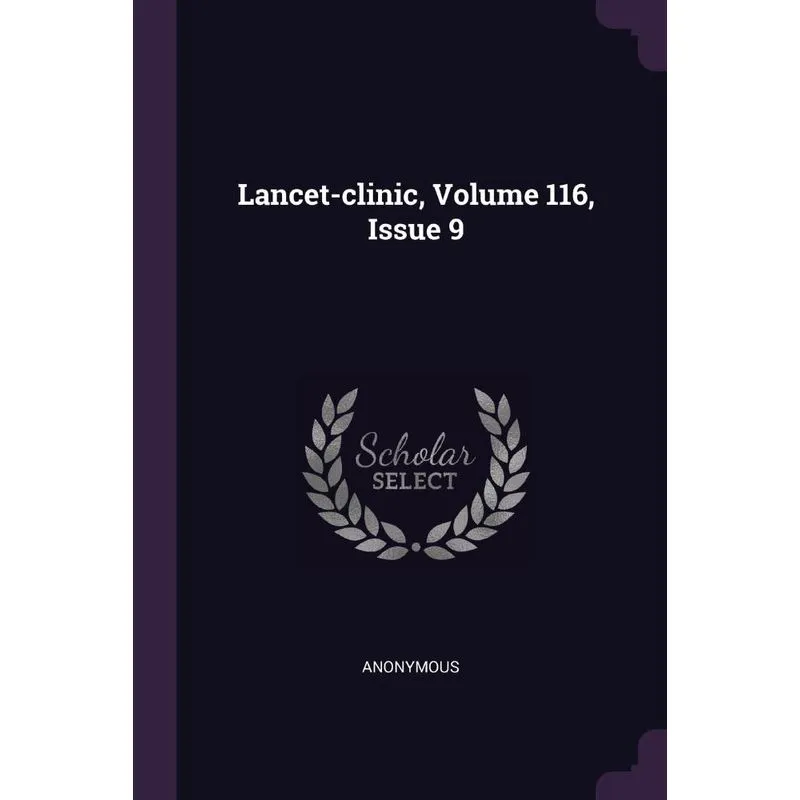 Lancet-clinic, Volume 116, Issue 9