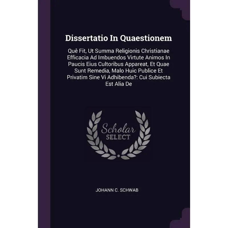 Dissertatio In Quaestionem