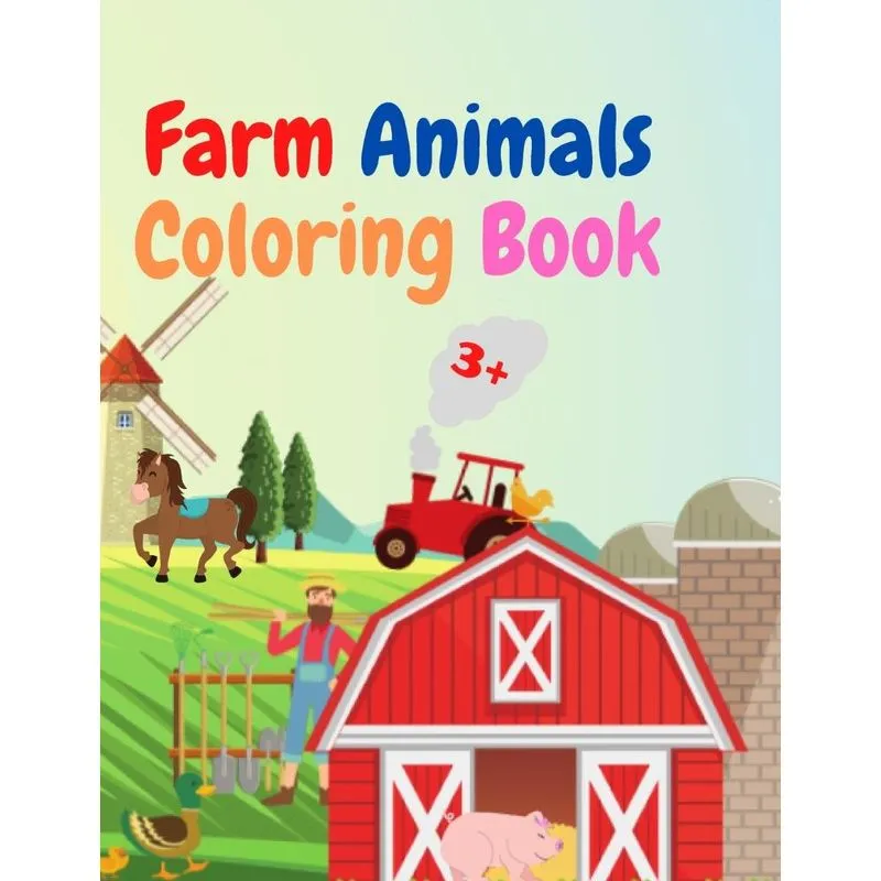 Farm Animals Coloring Book