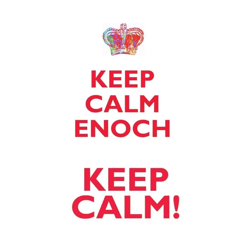 KEEP CALM ENOCH! AFFIRMATIONS WORKBOOK Positive Affirmations Workbook Includes
