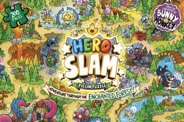 Jamie Smart s Hero Slam Jigsaw Puzzle: 200 pieces