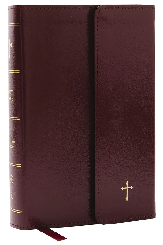 NKJV, Compact Paragraph-Style Reference Bible, Leatherflex, Burgundy, Red Letter, Comfort Print: Holy Bible, New King James Version Hardback