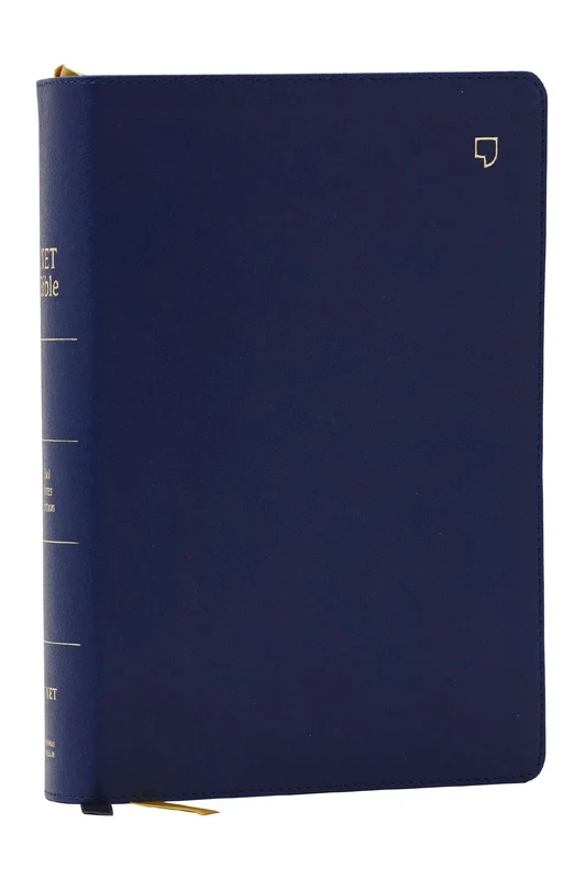 NET Bible, Full Notes Edition (NET, Blue Leathersoft, Comfort Print): Holy Bible Hardback