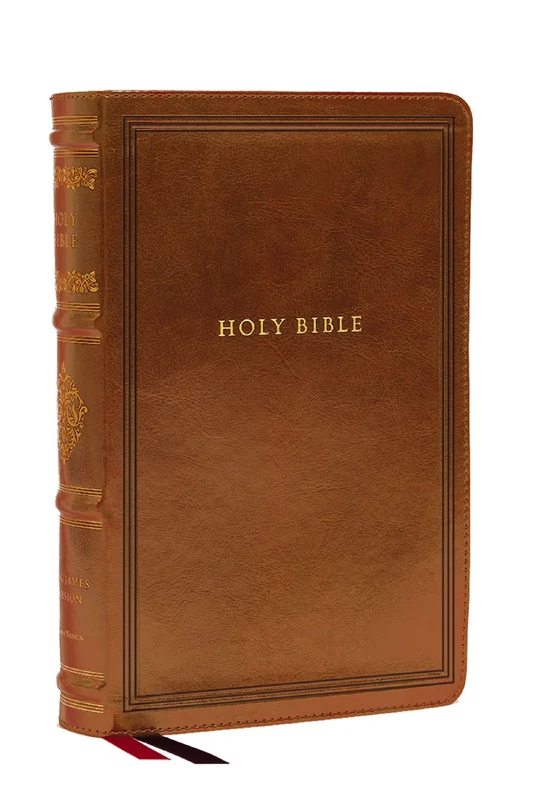 KJV Large Print Reference Bible, Brown Leathersoft, Red Letter, Comfort Print (Sovereign Collection): Holy Bible, King James Version Hardback